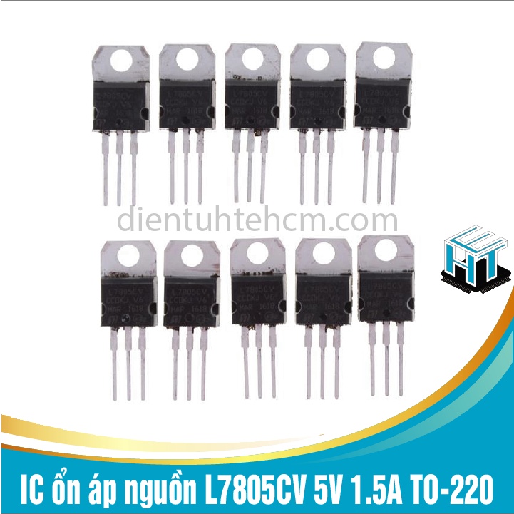 Combo 4 con IC ổn áp nguồn L7805CV 5V 1.5A TO-220