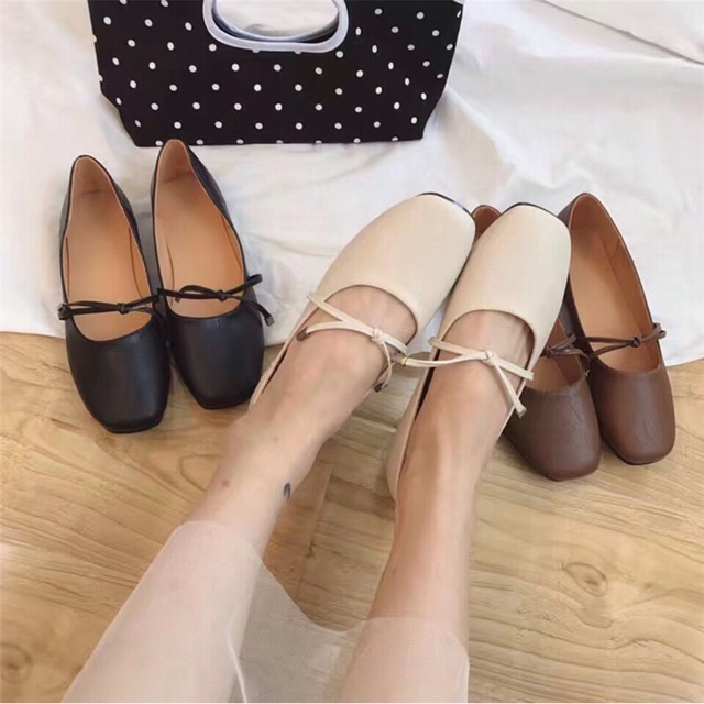 Giày búp bê nơ [ Hàng order 7-10 ngày ]