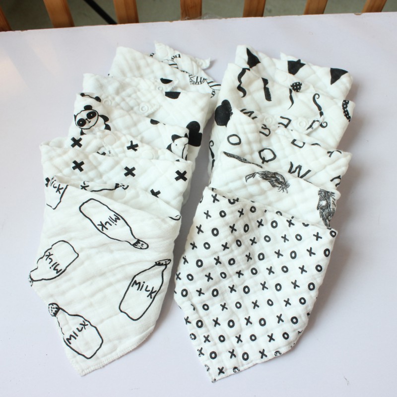 Yếm Ăn 8 Lớp Chất Liệu Cotton Mềm Mại Cho Bé ( 8 Lớp )
