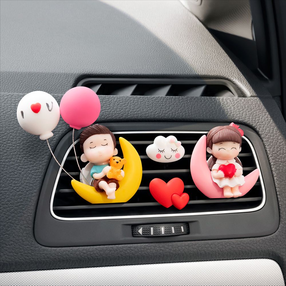 AARON1 Easy to Install Aromatherapy Clip Purify the Air Air Outlet Car Air Freshener Scent Aromas Diffuser Car Accessories Auto Interior Accessories Outlet Aroma Diffuser Gifts Lovely Couple Perfume Clip