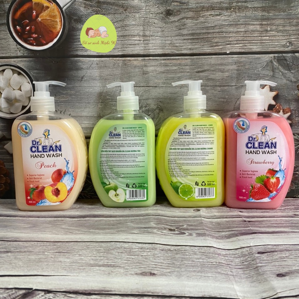 Nước rửa tay hoa quả Dr Clean 500ml