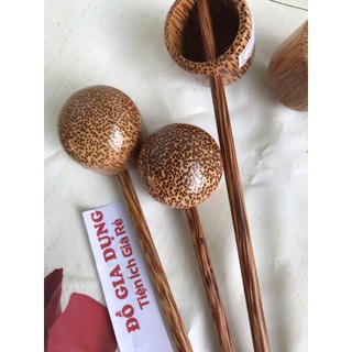 Gáo dừa mỹ nghệ múc rượu