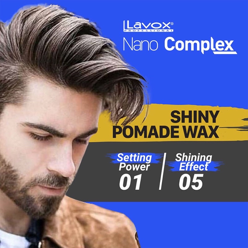 WAX BÓNG – SÁNG TẠO KIỂU TÓC SHINY POMADE WAX LAVOX NANOCOMPLEX 80ML ( HÀNG CHÍNH HÃNG )