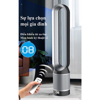 Máy lọc không khí, quạt lọc không khí không cánh 2IN1 thế hệ mới, bộ lọc HEPA tạo ion âm 8 chế độ bảo hành 2 năm