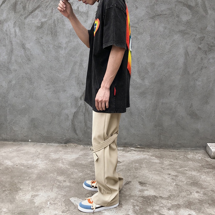 Quần dài ống rộng phong cách hip hop cá tính thời trang cho nam size m - 3xl