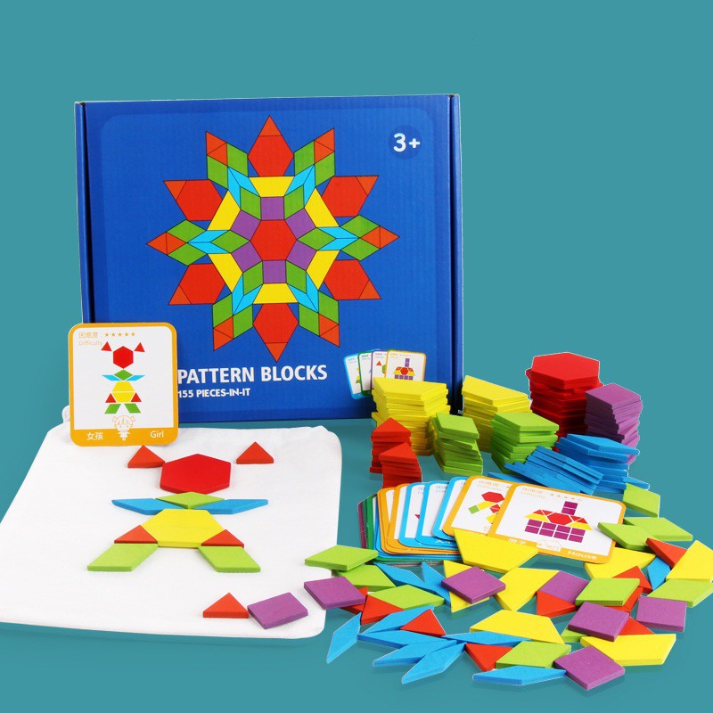 Ghép Hình Sáng Tạo - Pattern Blocks (155 chi tiết)