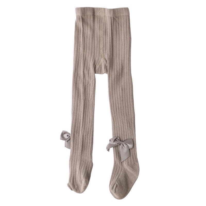 Quần tất đính nơ cho bé