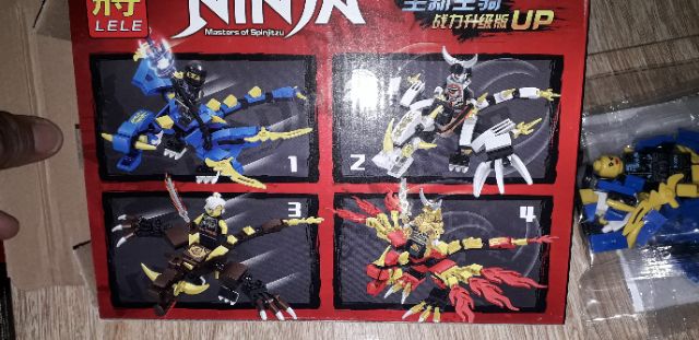 Set 4 hộp lắp ráp Legoninja rồng 31140 trọn bộ