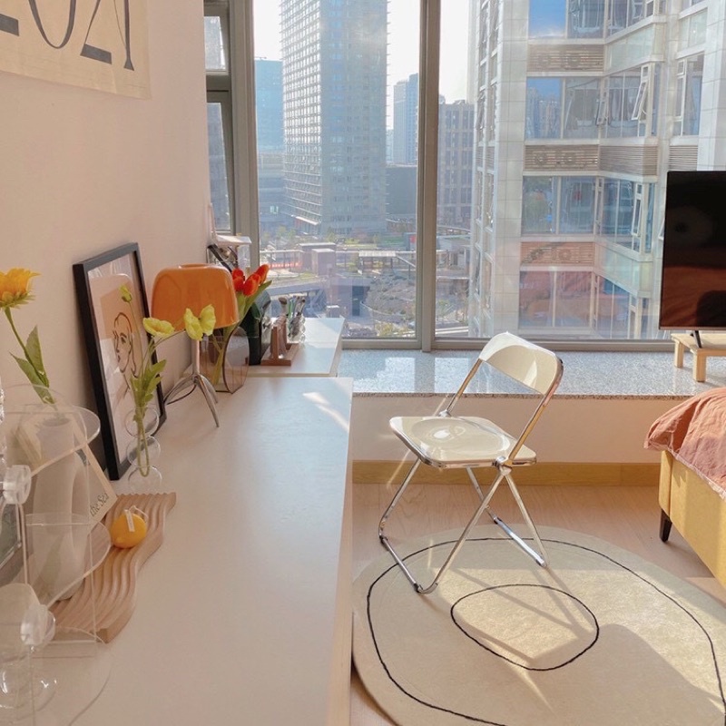 Ghế trong suốt Acrylic chair, ghế pha lê trang trí studio - Décor nhà Sò