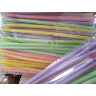 Ống hút ngũ cốc mix màu (size 6mm túi 100 ống)