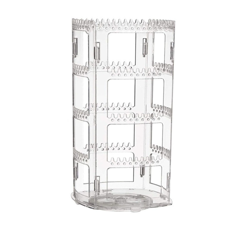 Giá Đỡ Trưng Bày Bông Tai 4 Tầng Xoay 360 Độ 168 Lỗ 168 Rãnh