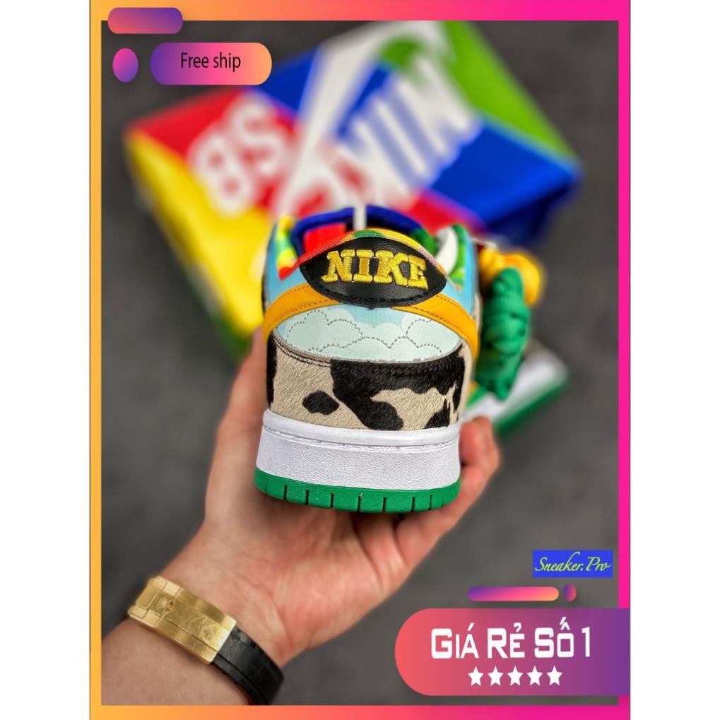 Giày thể thao Air Jordan SB Dunk Low Ben & Jerry's Chunky Dunky bò sữa siêu đẹp cho nam nữ