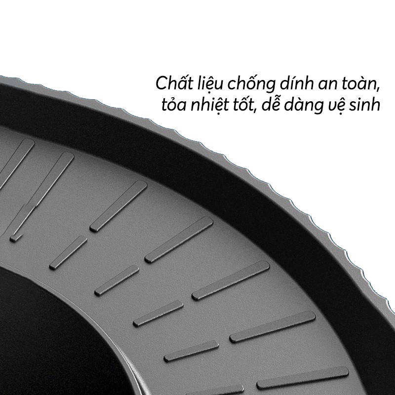 Bếp lẩu nướng đa năng - Bếp lẩu nướng không khói 2 trong 1 NINESHIELD  - Thích hợp 3 đến 5 người, 2 mâm nhiệt độc lập