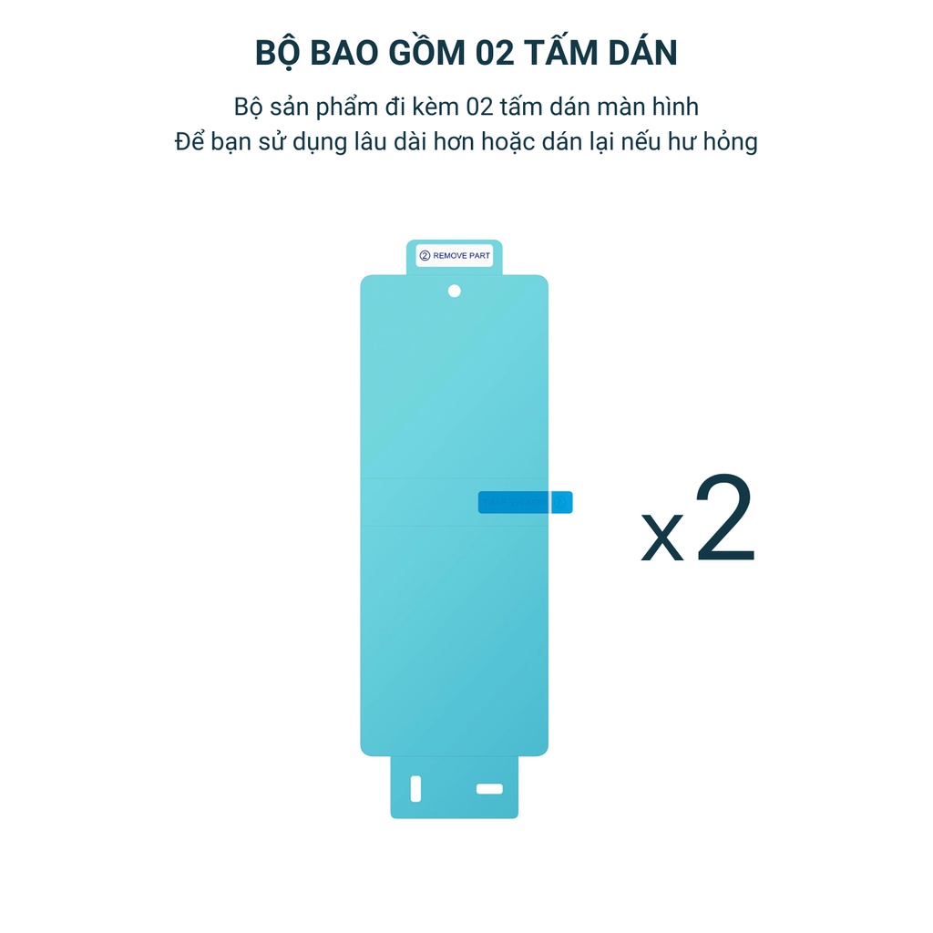 Bộ tấm dán màn hình trước dành cho Samsung Galaxy Z Fold4