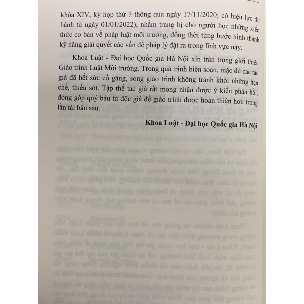 Sách - Luật Môi Trường
