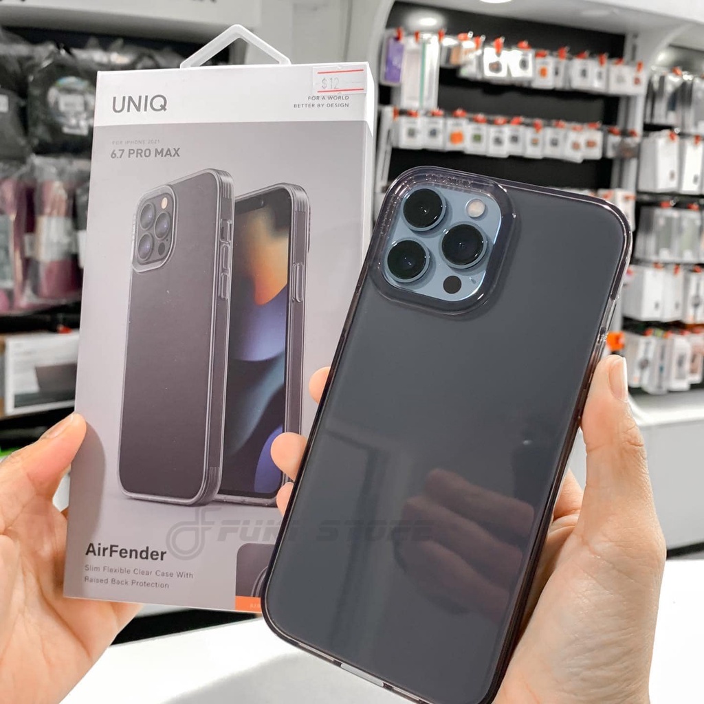 ỐP LƯNG UNIQ HYBRID AIR FENDER CHÍNH HÃNG CHO SERIES 12/13/promax