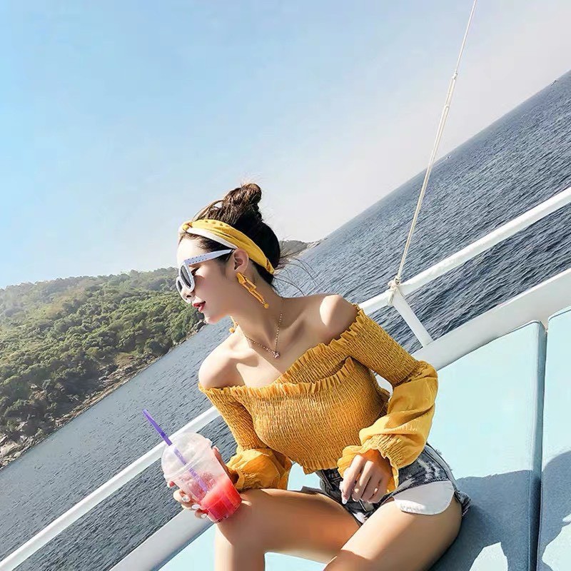 Áo Voan Nhúm - Áo Nữ Nhúm Đắp Chéo Tay Ngắn - Thời Trang Nữ AnAn - CRT9 | BigBuy360 - bigbuy360.vn