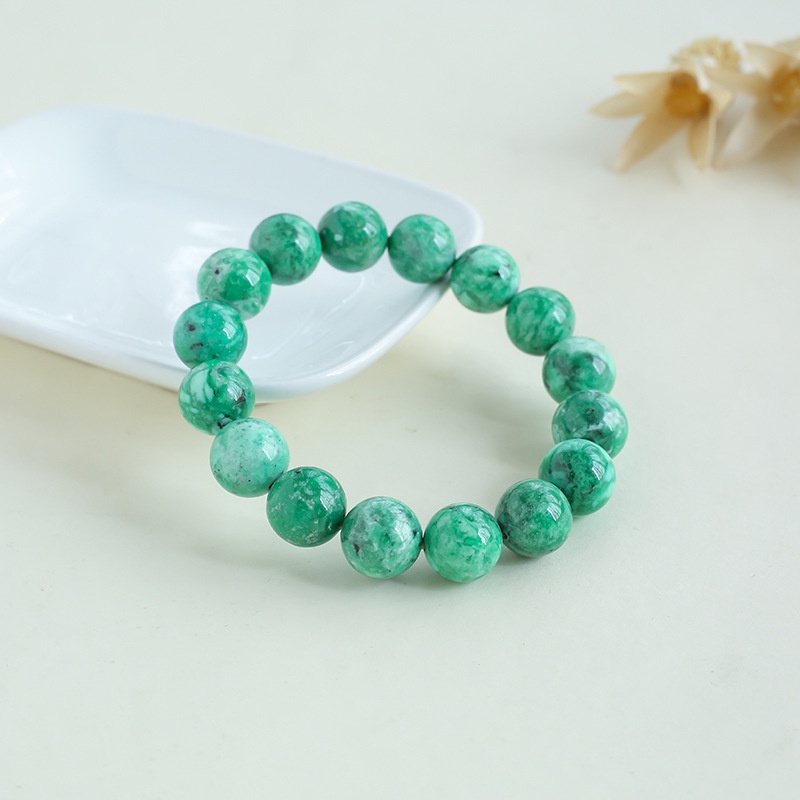 Vòng Tay Chuỗi Hạt Đá Khoáng Ngọc Lam Tự Nhiên