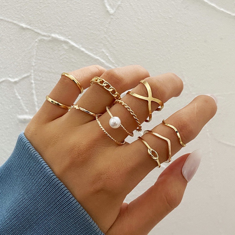 Set 11 Nhẫn Mở Thời Trang Cho Nữ