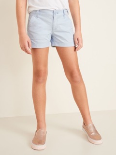 Quần Short Bé Gái Kaki Basic