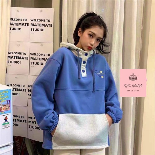 Áo Nỉ Phối Túi Suf Hình Ngôi Sao Edel House Có Video Kèm Ảnh Thật E434 | BigBuy360 - bigbuy360.vn