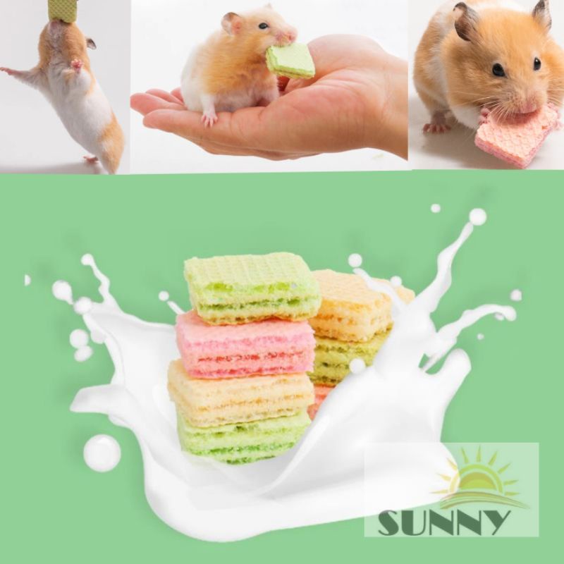 Bánh xốp sữa trái cây cho hamster, thỏ, sóc, bọ