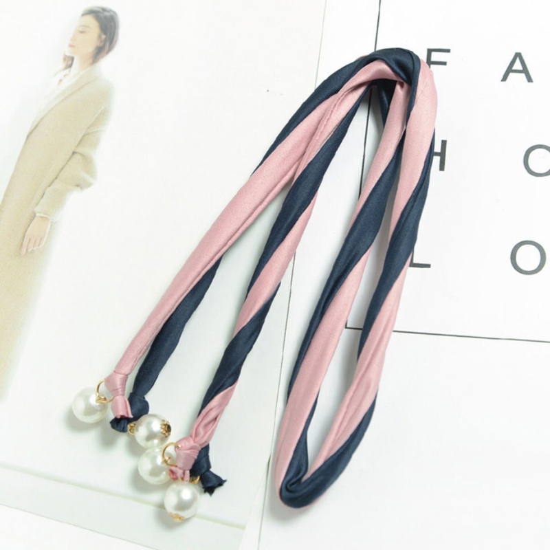 Băng Đô Tai Thỏ Mềm Mại Đính Ngọc Trai Dành Cho Nữ