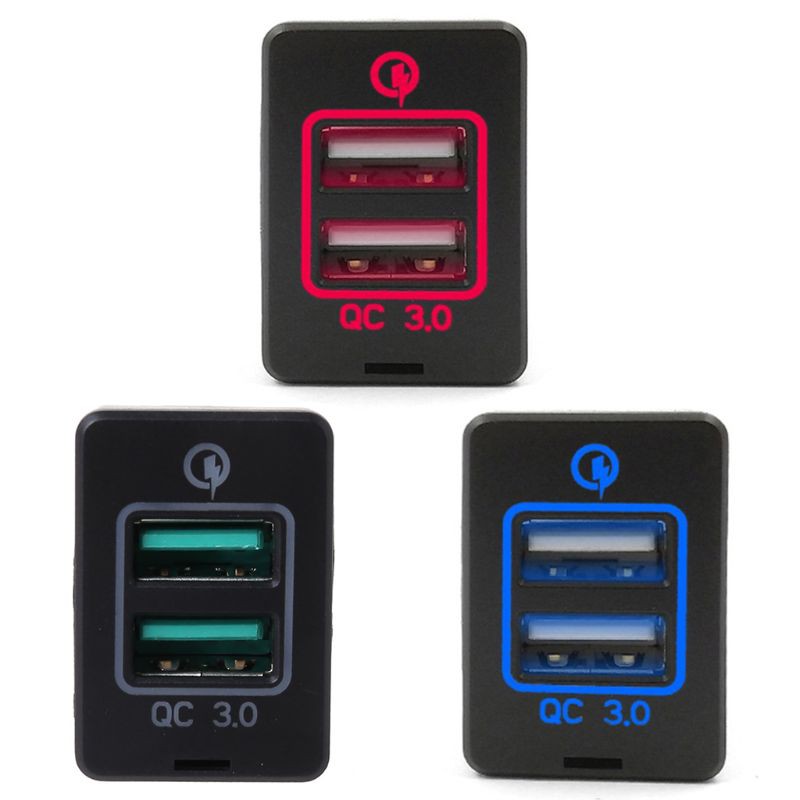 Tẩu Sạc Usb 3.0 Cho Xe Toyota Camry Corolla Rav4 Reiz Cruiser