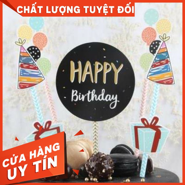 [HOT]Topper happy birthday hộp quà