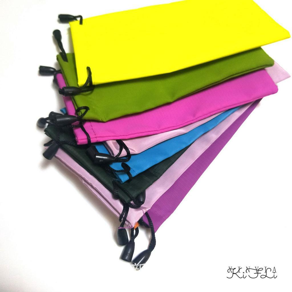 Túi vải mềm dây rút đựng kính mắt màu trơn