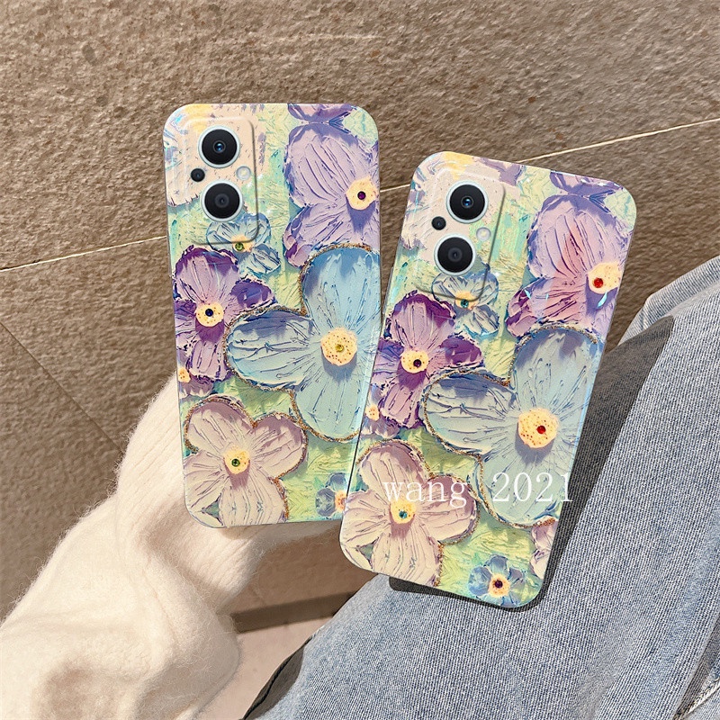 Ốp Điện Thoại Mềm Họa Tiết Hoa Đính Đá Lấp Lánh Thời Trang Mới 2022 Cho OPPO Reno8 Z Reno8 Pro 5G