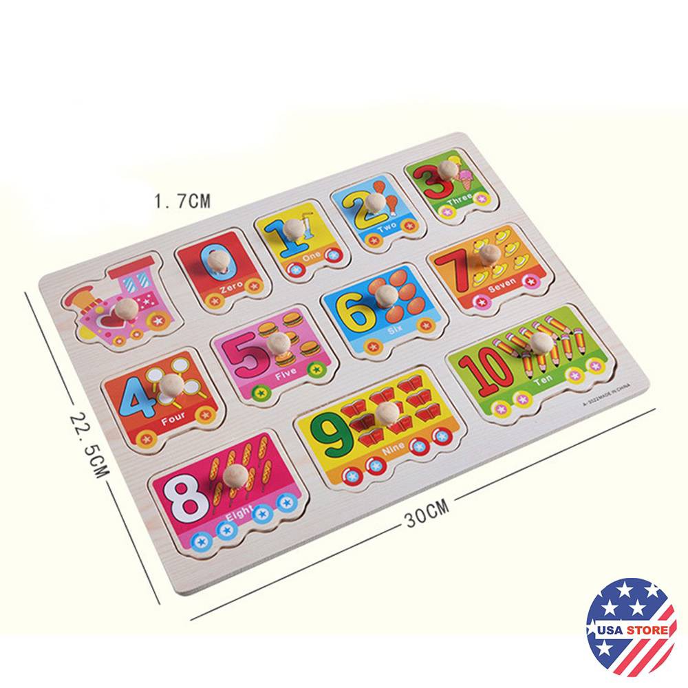 Đồ Chơi Bảng Núm Gỗ Xếp Hình Học Tập Cho Bé - Loại 20X30 Cm Nhiều Chủ Đề Lắp Ráp Phát Triển Tư Duy