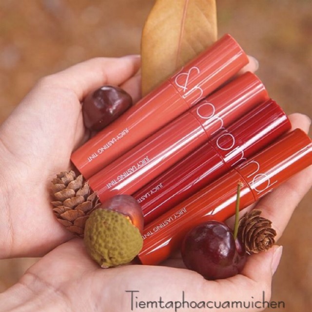 [Thêm 4 màu mới] Son Tint Lì Romand Juicy Lasting Tint