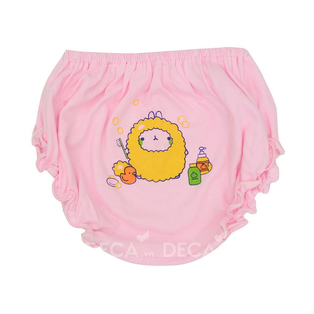 (3-15kg) Quần sịp bèo màu in bé gái (s1-6)
