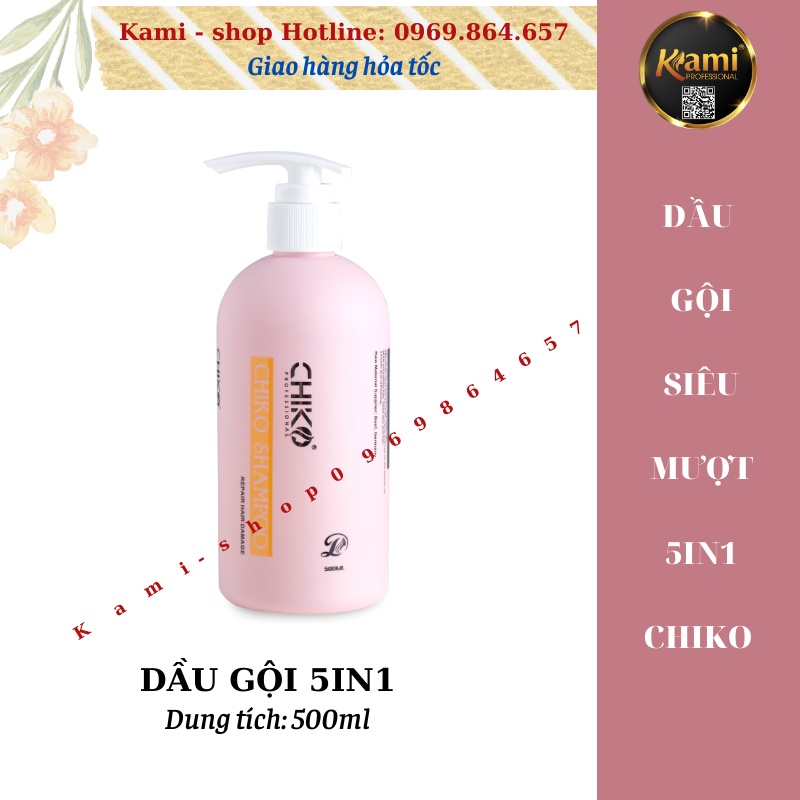 Dầu gội đa năng sạch gầu kháng dầu chăm sóc tóc hư tổn CHIKO, tặng tuýp hấp phục hồi 50ml