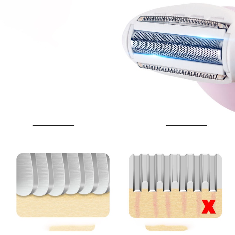 Tông đơ cạo lông Kemei KM-1606 không đau an toàn tiện dụng cho nữ