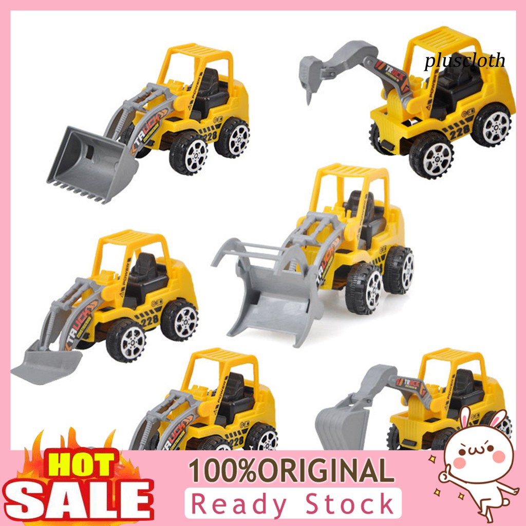 Bộ Sưu Tập Xe Công Trường Đồ Chơi Dành Cho Trẻ Em (6 Chiếc)