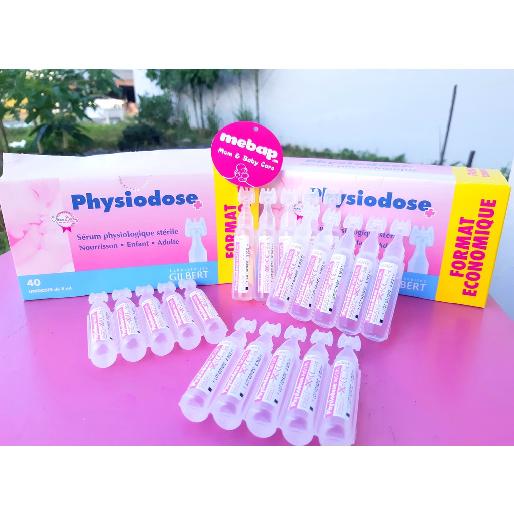 (LẺ 5 TÉP NHỎ)NƯỚC MUỐI SINH LÍ PHYSIODOSE PHÁP