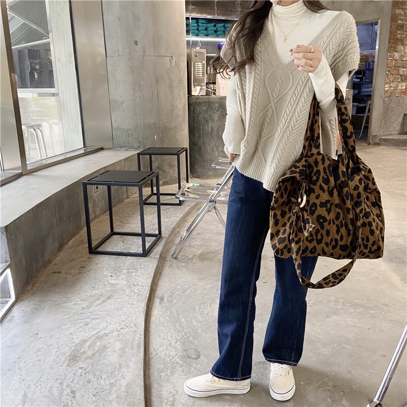 Túi Nhung Da Beo,Túi Canvas Vải,Túi Tote Nhung Đi Học