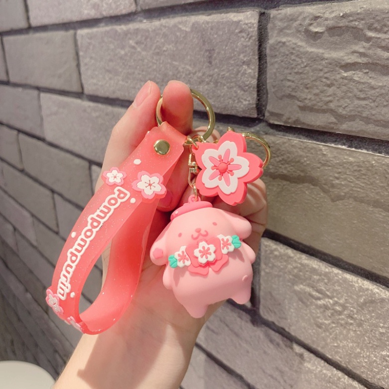 Móc khoá hoạt hìnhFREESHIPMóc Khóa Hình Chó / Mèo Hello Kitty / Cherry Dễ Thương