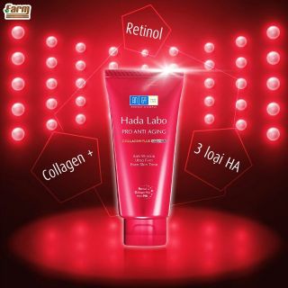 Sữa rửa mặt hada labo mờ nếp nhăn (màu đỏ) 80g