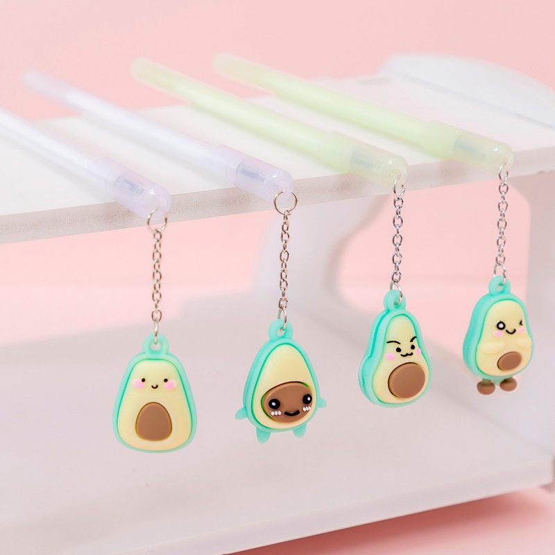 Bút mực gel hình quả bơ dễ thương đáng yêu