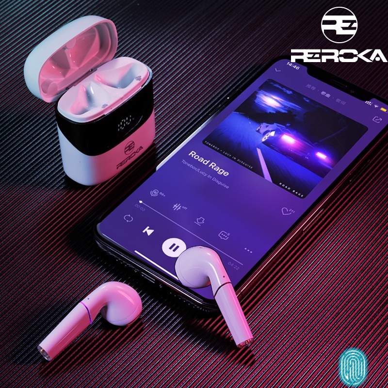 Tai Nghe Bluetooth REROKA CYBORG True Wireless V5.0