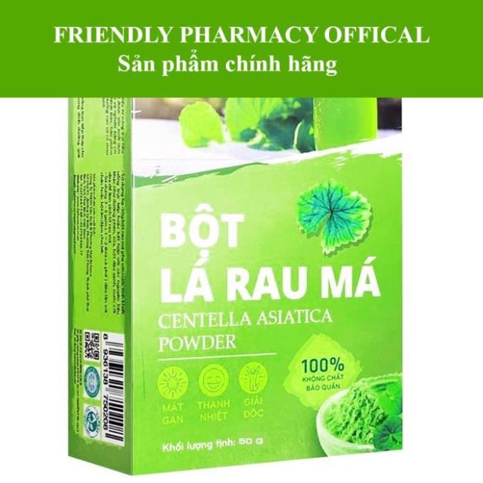 BỘT RAU MÁ – Giúp thanh lọc cơ thể, mát gan, hạ sốt, mau lành vết thương, chế đồ uống thay rau má tươi (50g)