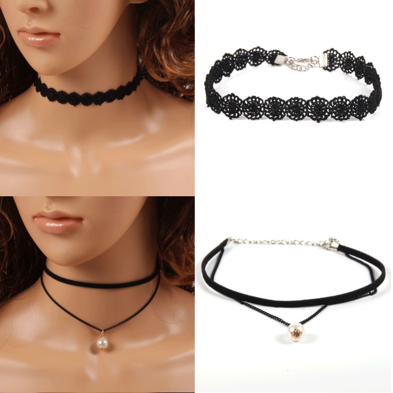 Set 3 Vòng cổ Choker giao ngẫu nhiên