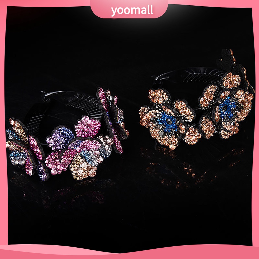 Yomall♡ Kẹp Tóc Càng Cua Đính Đá Nhiều Màu Sắc Tạo Kiểu Tóc
