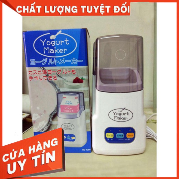 Máy Làm Sữa Chua Nhật Bản Tại Nhà Yogurt Maker, 3 Nút Tự Động Công Nghệ Mới, Bảo Hành 12 Tháng - VietShop