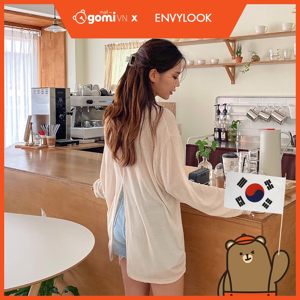 Áo Thun Mỏng Dáng Dài ENVYLOOK Back Teuim Loose T-shirt GomiMall