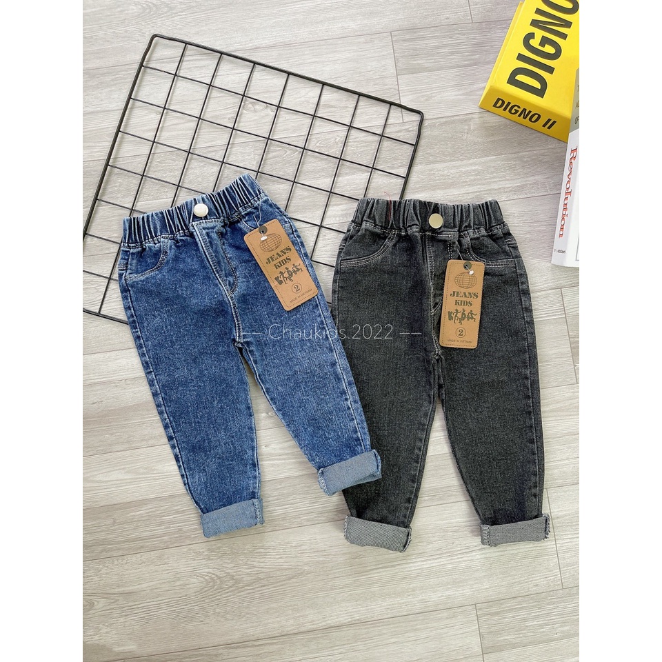 Quần jean bé trai, quần bò bé trai 3 màu cực chất size 12-32kg