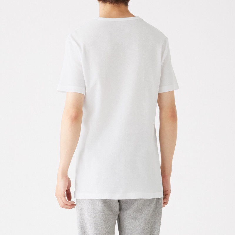 Muji Áo Thun Cotton Thoáng Khí